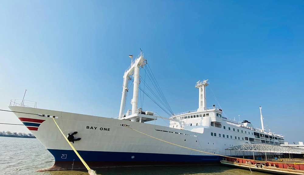 MV bay one cruise ship chittagong to saint martin